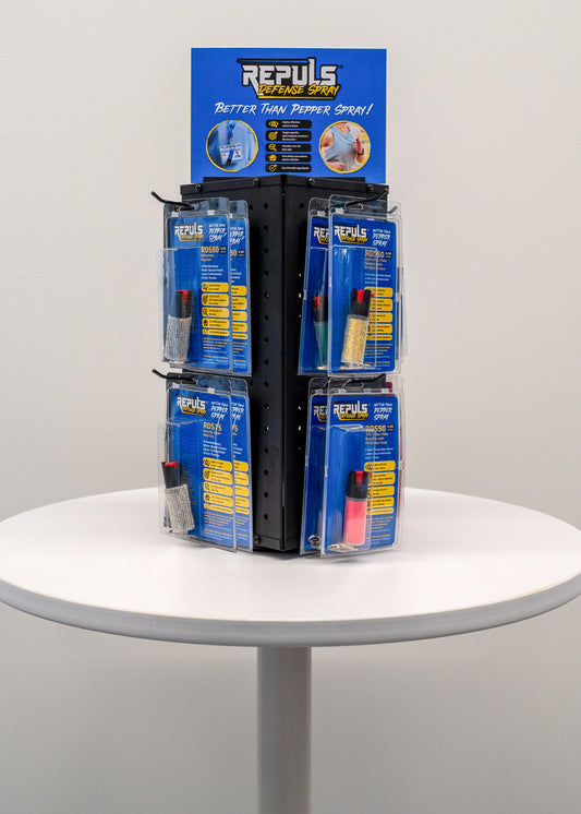 ROTATING TABLETOP PRE-PACKAGED DISPLAY